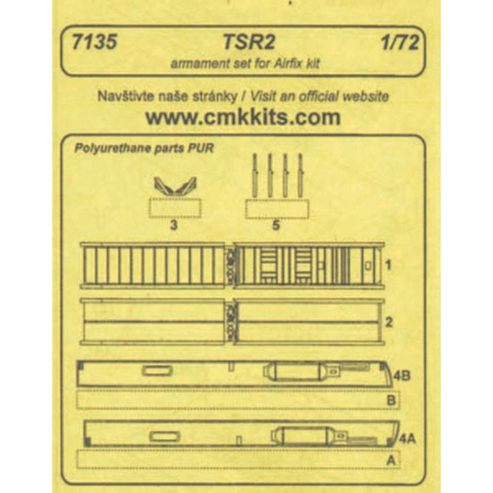 CMK TSR - 2 Armament Set Resin Detail Set für Airfix-Bausatz