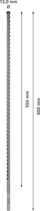 Productafbeelding Bosch Professional Zubehör Expert SDS plus-7X hamerboor, 12 x 550 x 600 mm (12 millimeter)