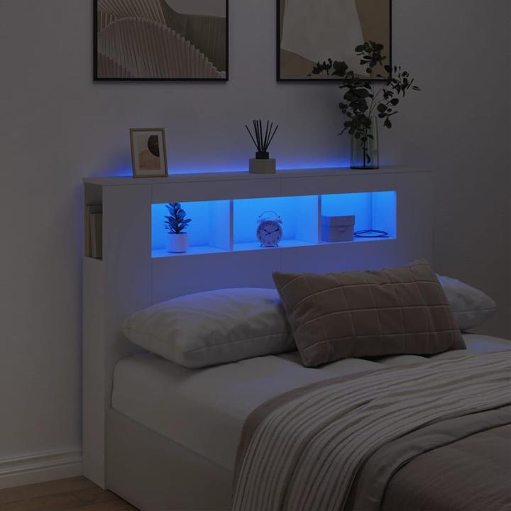 Actual product image vidaXL LED headboard (140 x 18.5 x 103.5 cm)