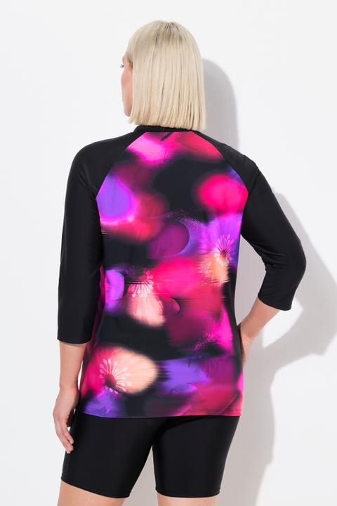 Immagine prodotto Ulla Popken Maglietta con protezione UV UPF 50+ dal taglio aderente con collo alto e maniche lunghe (42, 44)