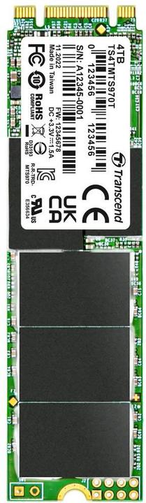 Image du produit Transcend MTS970T 4 To disque dur interne M.2 SATA SSD 2280 SATA III Retail TS4TMTS970T (4000 Go, M.2 2280)