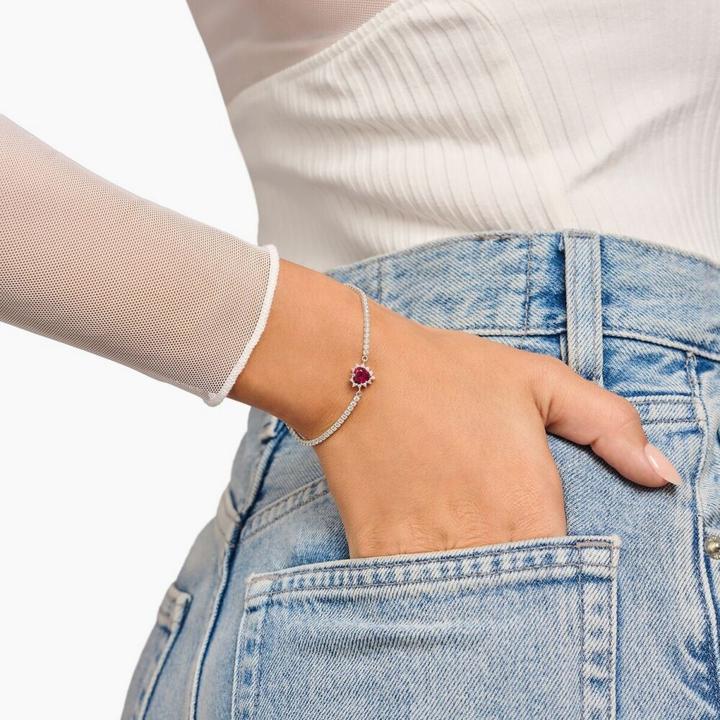 Immagine prodotto Thomas Sabo Armband mit Perlen Natural Beauty Silber (19 cm, Argento 925)