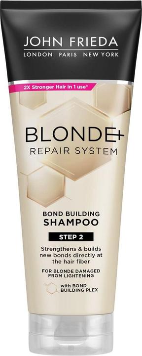 John Frieda Blonde+ Repair System Bond Building Shampoo 250ml (Flüssiges Shampoo, 250 ml)