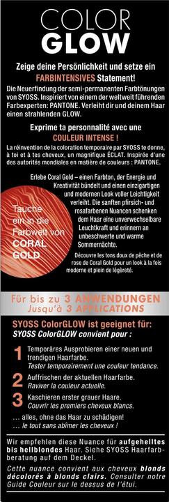 Actual product image Syoss Color Glow (16-1337 Coral Gold)