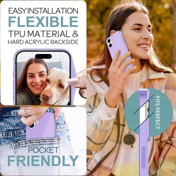 Actual product image Nalia Matte hybrid cover semi-transparent (Apple iPhone 16)