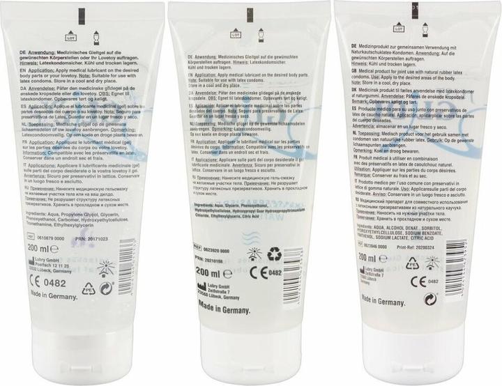 Actual product image Just Glide Lubricating gel set (200 ml)