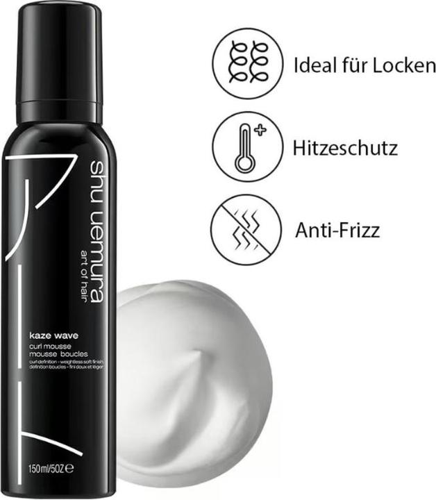 Immagine prodotto Shu Uemura Kaze Wave Curl Mousse (150 ml, Mousse arricciante)