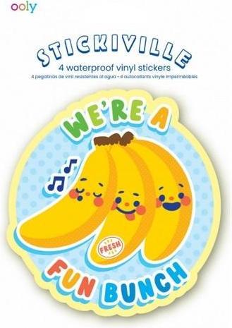 Ooly Wasserfeste Fruit Friends Aufkleber (4 Sticker)