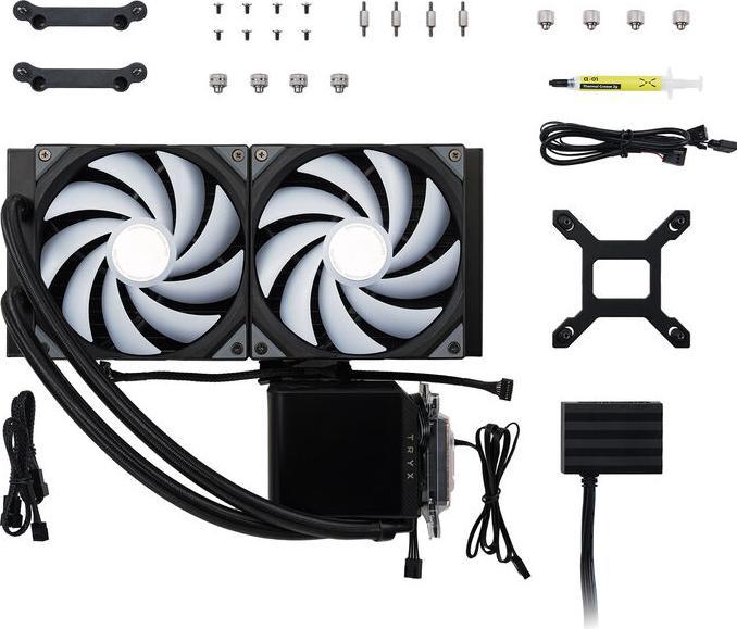 Actual product image TRYX PANORAMA complete water cooling system, ARGB - 280 mm, black