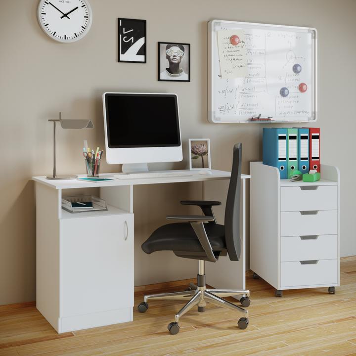 Image du produit VCM Armoire de bureau en bois Caisson à roulettes Konal Maxi avec tiroir (40 x 50 x 74 cm)