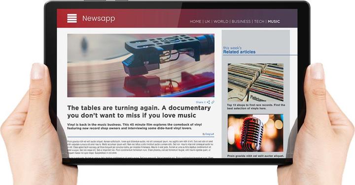 Produktbild Lenovo Tab M10 HD (2. Gen) (10.10", 32 GB, Platinum Grey)