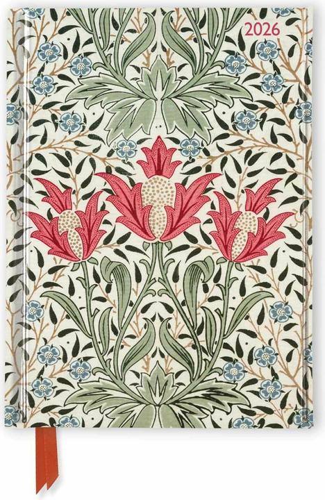 Produktbild William Morris Gallery: Bourne 2026 Luxury Pocket Diary Planner - Week to View (11 x 15 cm, 1 Woche / 2 Seiten)
