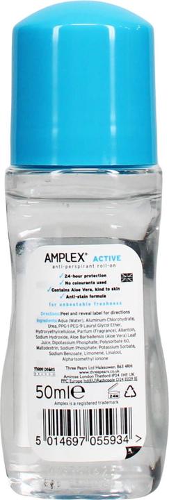 Produktbild Amplex Active Anti-Perspirant Deodorant Roll-On 50ml (Roll-on, 50 ml)