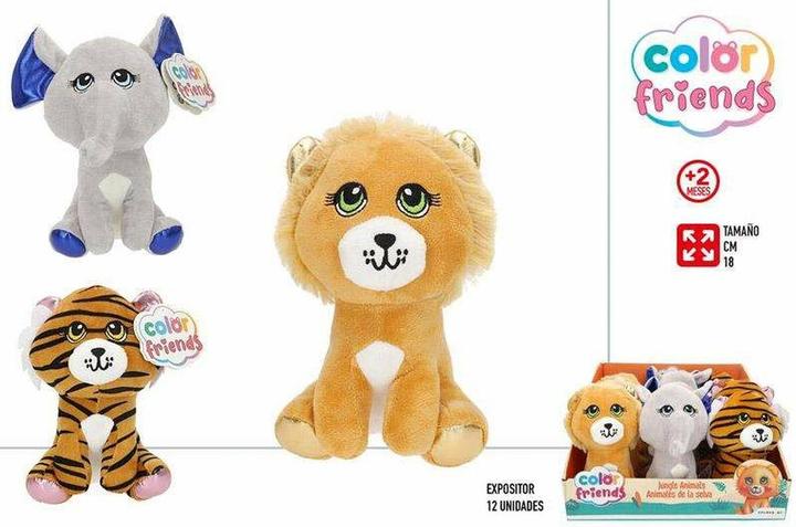Winfun Plüschtier Colorbaby Animals 18 cm 1 Stück (18 cm)