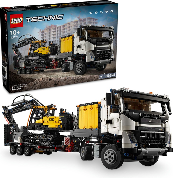 Productafbeelding LEGO 42175 Volvo FMX vrachtwagen met EC230 elektrische rupsgraafmachine (42175, LEGO Technic)