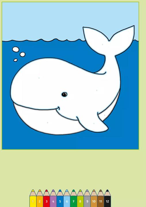 Actual product image Ravensburger Painting by numbers from 3 years: Animals