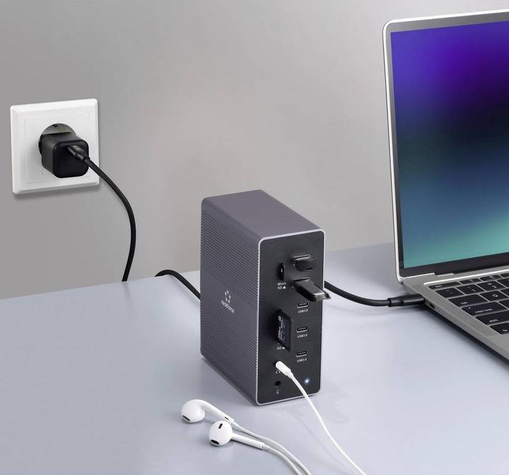 Produktbild Renkforce USB-C® Dockingstation RF-DKS-910 Passend für Marke Dockingstations: U (USB-C, 14 Ports)