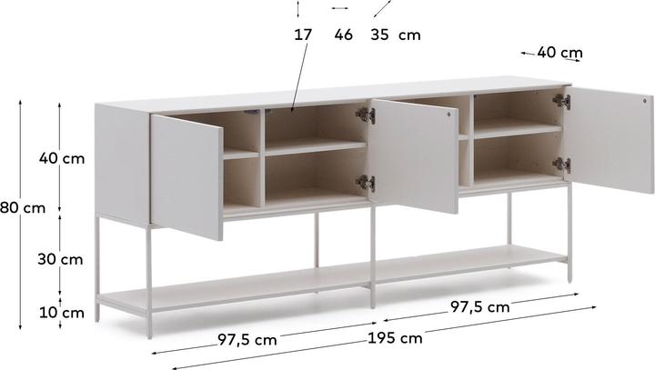 Produktbild Kave Home Vedrana (40 x 195 cm)