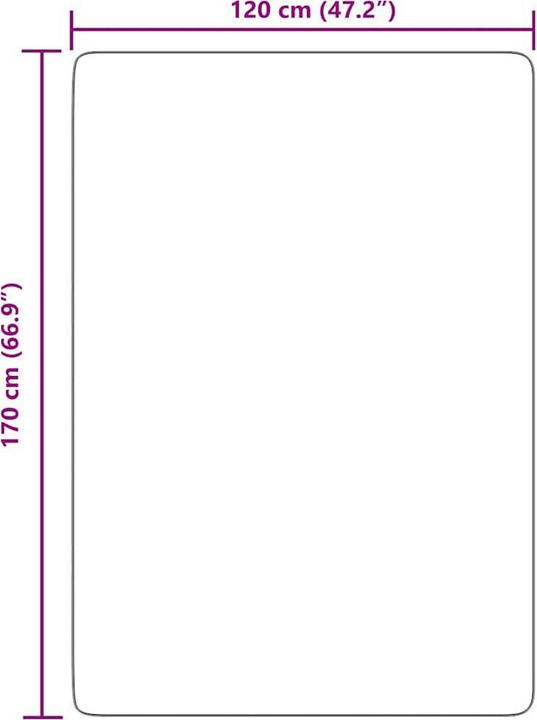 Produktbild vidaXL Shaggy-Teppich