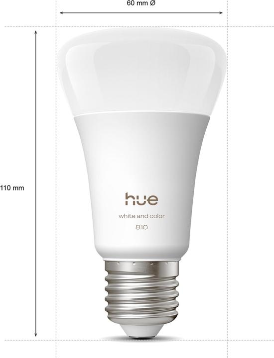 Immagine prodotto Philips Hue Hue A60 - E27 pre - 810 - 4-pak (E27, 810 lm, 4 x)