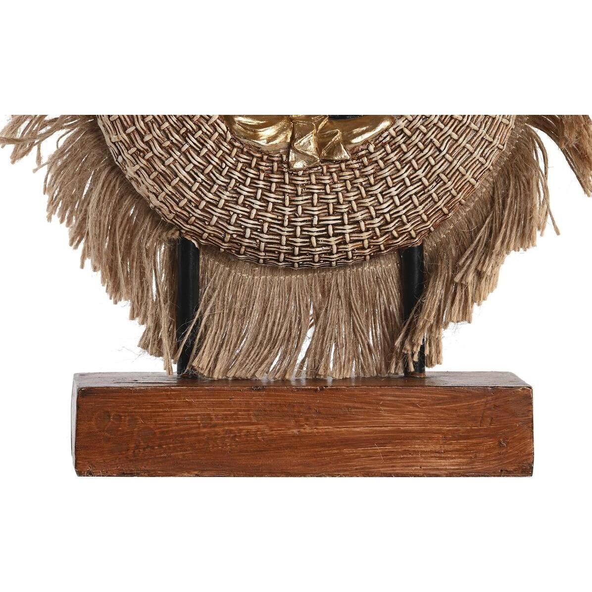 Thumbnail - DKD Home Decor, Deko Objekt, Deko-Figur Beige Blau Buddha Harz Orientalisch Jute (19 x 6 x 25 cm) (2 Stück)