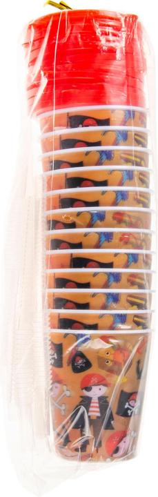 Immagine prodotto LG-Imports Tazza con coperchio e cannuccia piratesca, 12 pezzi.