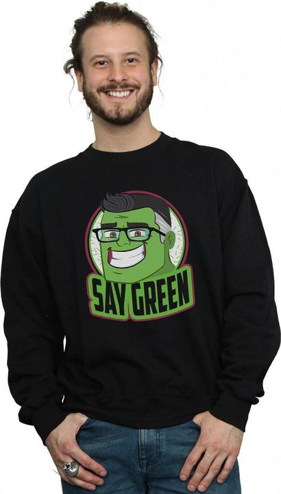 Immagine prodotto Avengers Endgame Hulk Say Green Felpa Uomo (3XL)