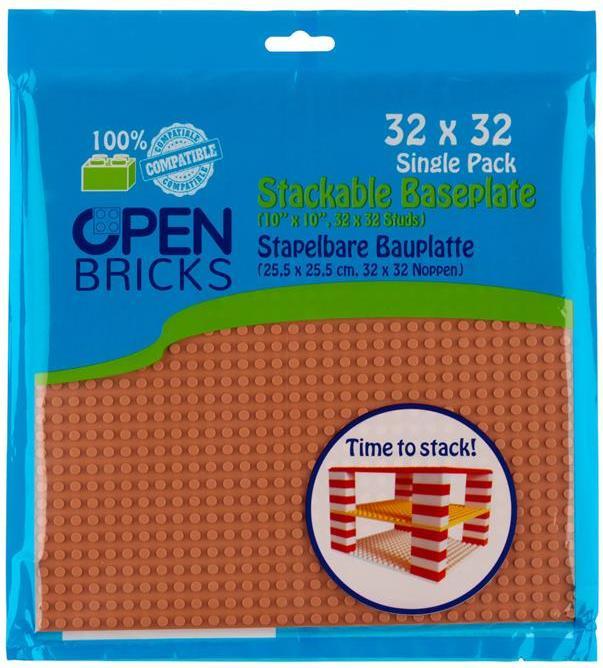 Image du produit Open Bricks Panneau de construction marron clair 1 pièce 32 x 32