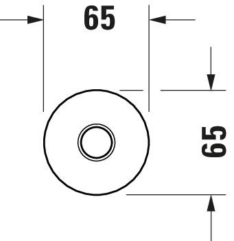 Image du produit Duravit Raccord plafond rd Ros 200mm Raccord DN 15 chromé