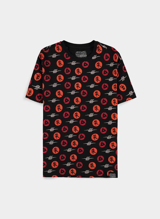 Actual product image Difuzed NARUTO SHIPPUDEN - Naruto Symbols - T-shirt Noir Homme (M) (M)