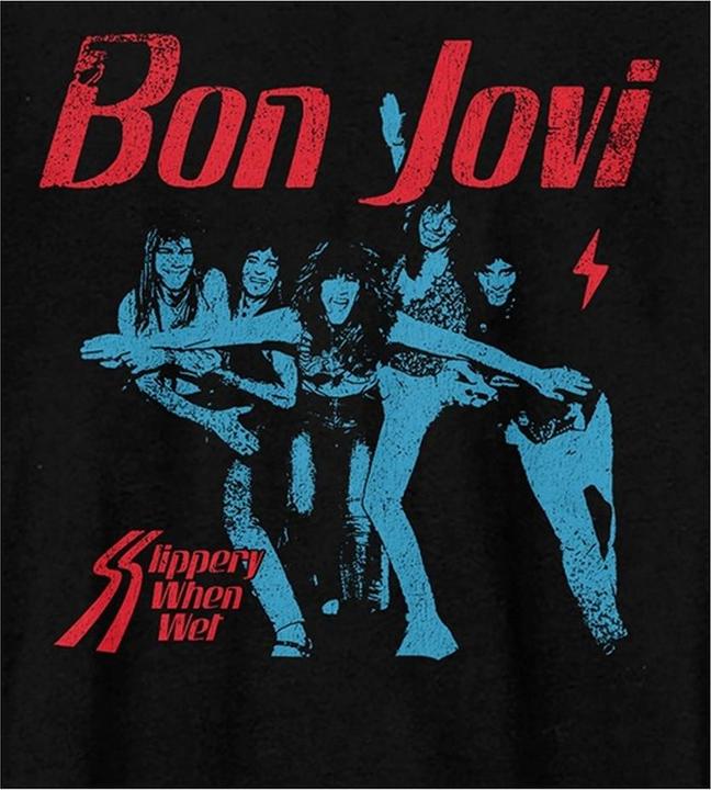 Immagine prodotto Amplified Maglietta unisex da adulto Slippery When Wet Bon Jovi (L)