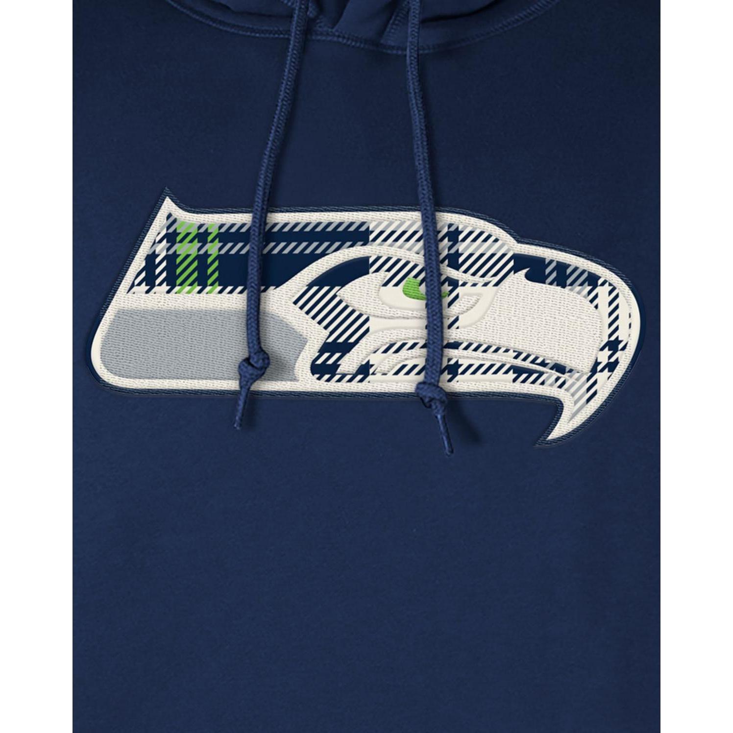 Thumbnail - New Era, Herren, Pullover, Fleece Hoody - NFL SIDELINE Seattle Seahawks - S, Blau, (S)