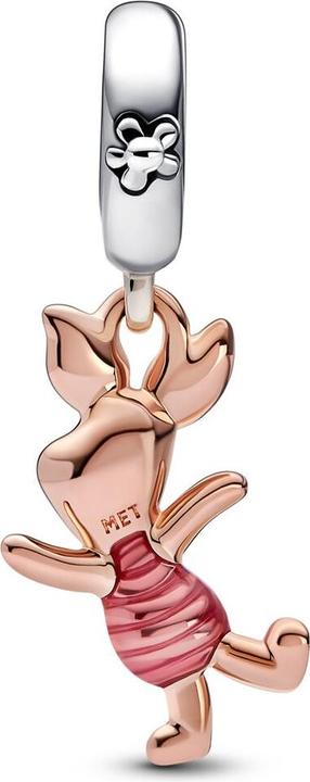Immagine prodotto Pandora Ciondolo Disney Winnie the Pooh Piglet (Argento 925, Smalto, placcato oro rosa, Metallo)