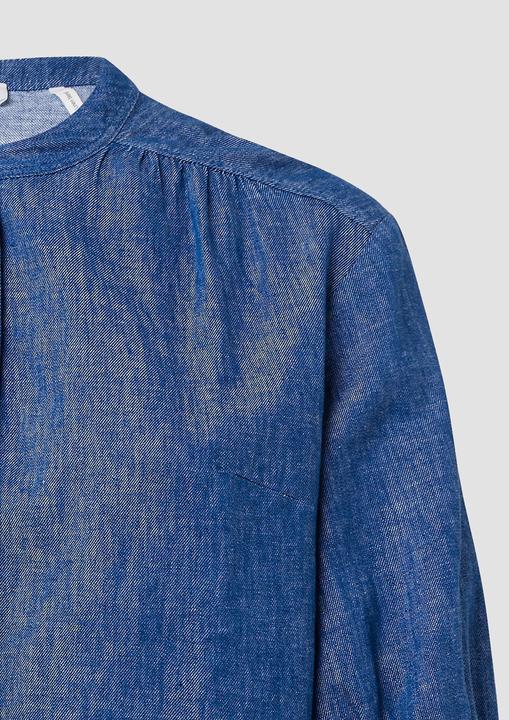 Produktbild S.Oliver Bluse Relaxed-Fit-Bluse aus Leinenmix mit Raff-Details (46)