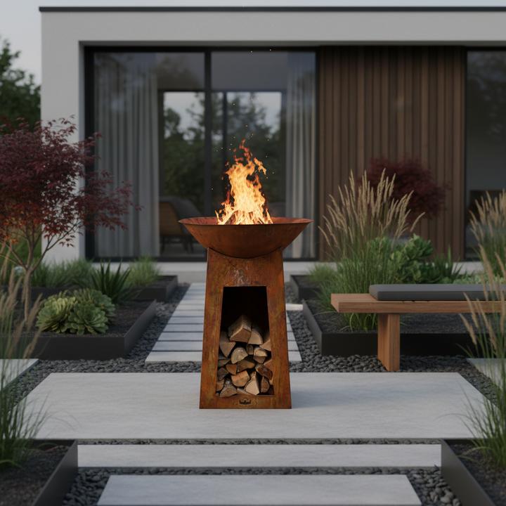 Actual product image Jet-Line Fireplace Cambridge 110 cm rostoptik (70 cm)