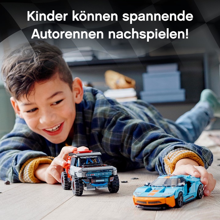 Actual product image LEGO Ford GT Heritage Edition and Bronco R (76905, LEGO Speed Champions)