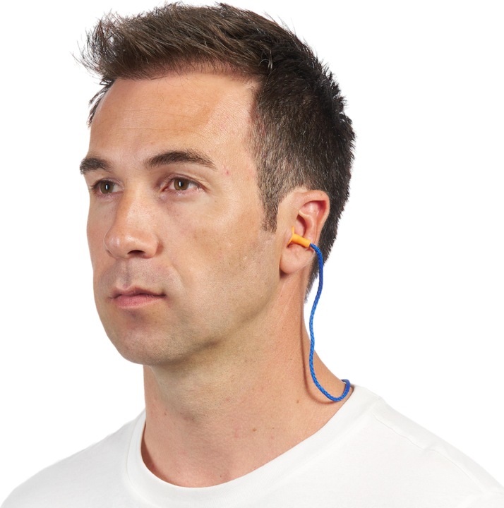 Actual product image 3M Hearing protection plugs with cord (1 x)
