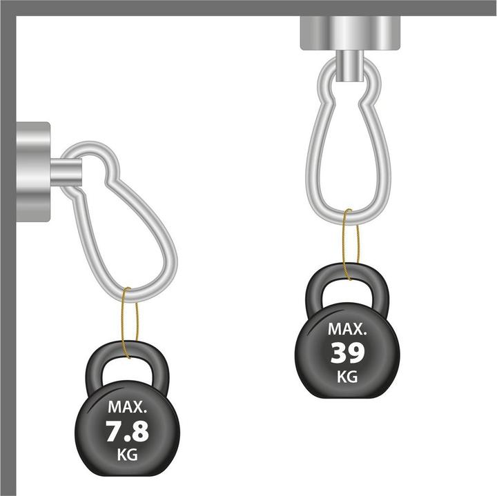Actual product image Supermagnete Pot magnet with carabiner (1 x)