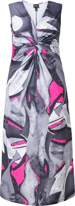 Produktbild Ulla Popken Jersey-Maxikleid, Muster, Drapierung (50)