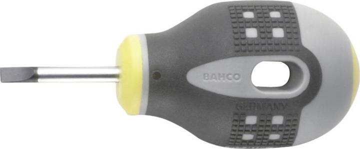 Produktbild Bahco ERGO Schraubendreher für Schlitzschrauben, gerade, mit kurzem Gummigriff, 1,2 mm x 8 mm x 25 mm (Schlitzschrauben)