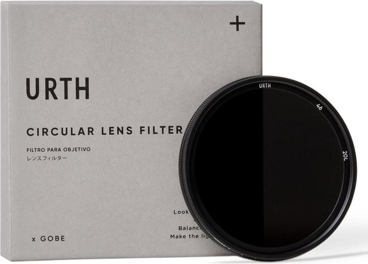 Productafbeelding Urth 46mm ND8 128 (3 7 Stop) Variabel ND Lensfilter (Plus+) (46 mm, ND / grijsfilter, 46 mm)