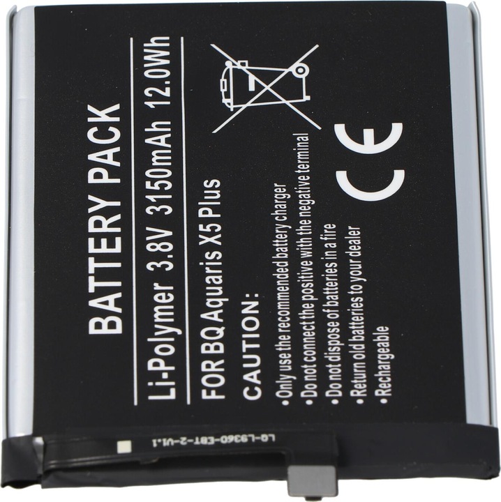 Produktbild AccuCell Akku BQ Aquaris X5 Plus, 3200