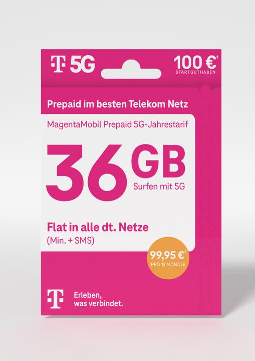 Actual product image Telekom Magenta Mobil Prepaid Annual Tariff