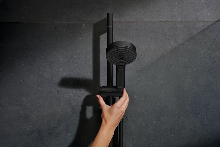 Produktbild hansgrohe pulsify select s - doucheset met thermostaat, 3 jets, ecosmart, mat zwart