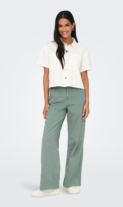 Actual product image JdY Wide leg cut High waist trousers Cargo trousers (XL)