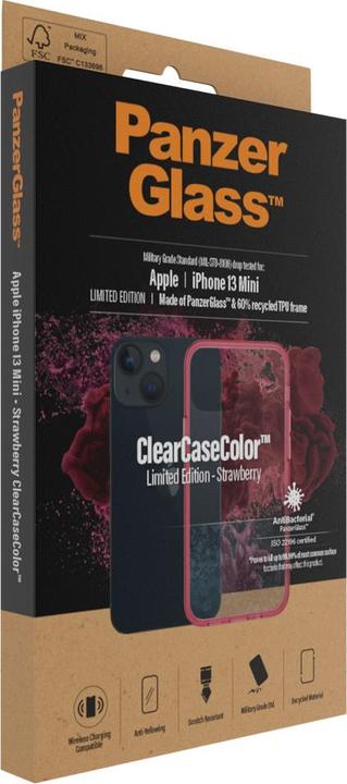 Actual product image PanzerGlass Back Cover ClearCase Strawberry AB iPhone 13 mini (Apple iPhone 13 mini)