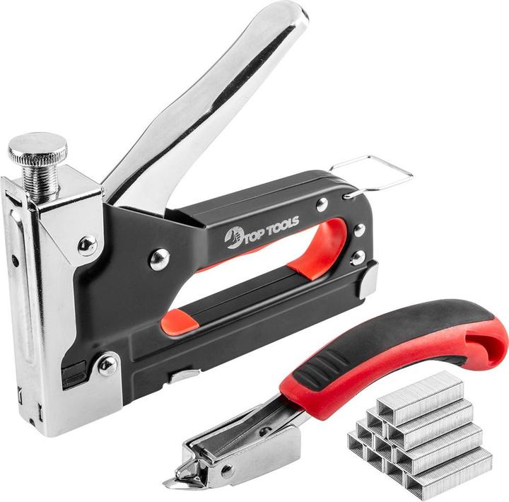 Actual product image TOP Furniture stapler 6-14 mm, J-staples, staple puller