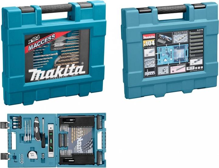 Produktbild Makita Zubehörsortiment D-31778 104-teilig (Innensechskant)