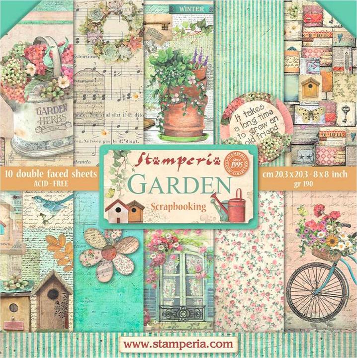 Immagine prodotto Stamperia Tappetino per scrapbooking "Giardino (190 g/m², 10 x)