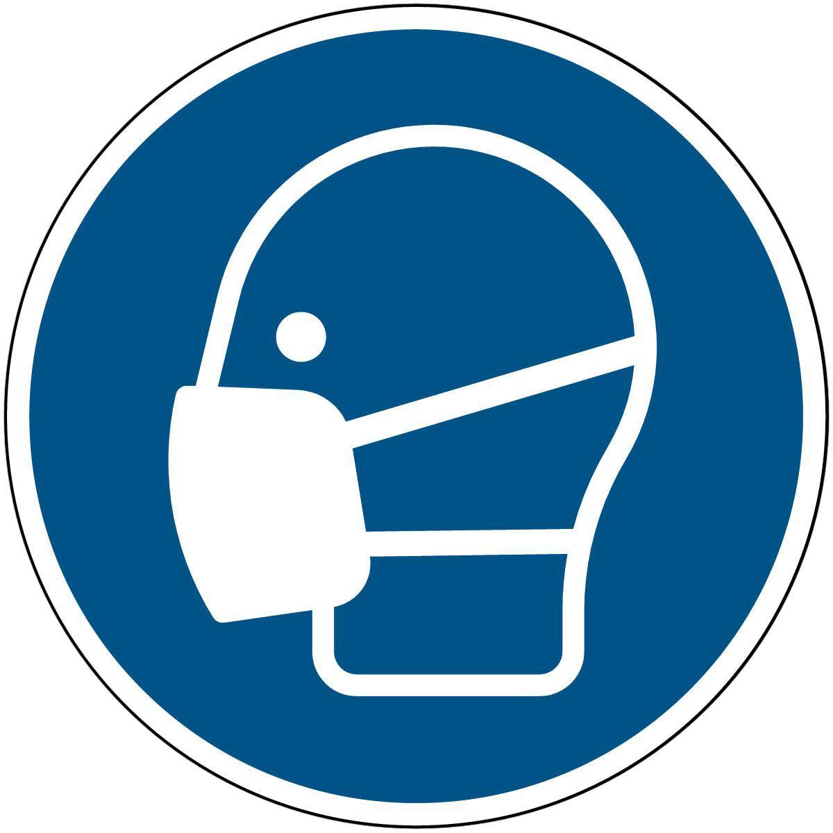 Brady, Etiketten, ISO-Sicherheitsschild - Maske benutzen